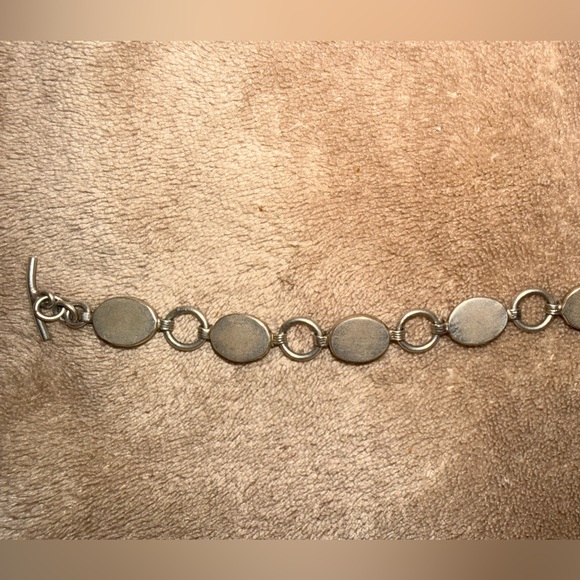 Vintage Taxco Mexican sterling silver red Jasper or coral bracelet - Picture 6 of 16